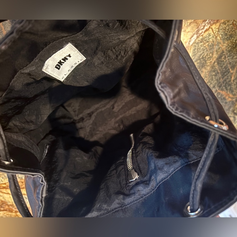 Dkny Classic Black Nylon Backpack - image 5